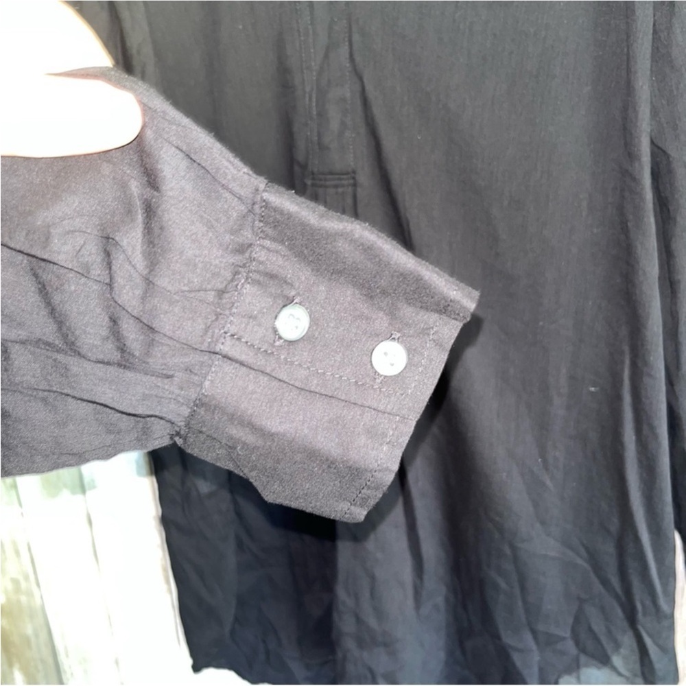 Loft Black Popover Blouse - Picture 3 of 4